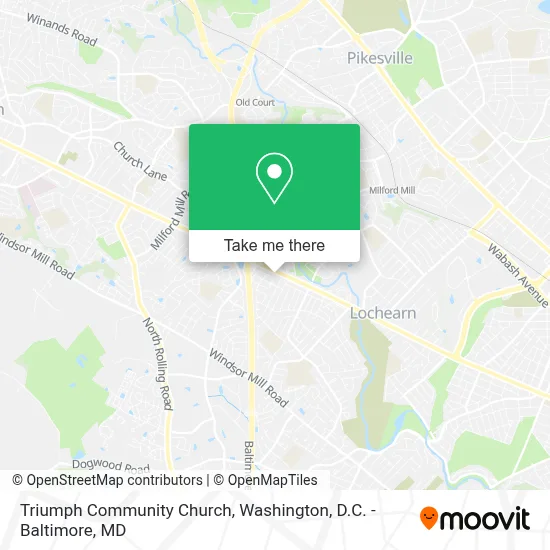 Triumph Community Church map