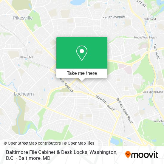 Baltimore File Cabinet & Desk Locks map