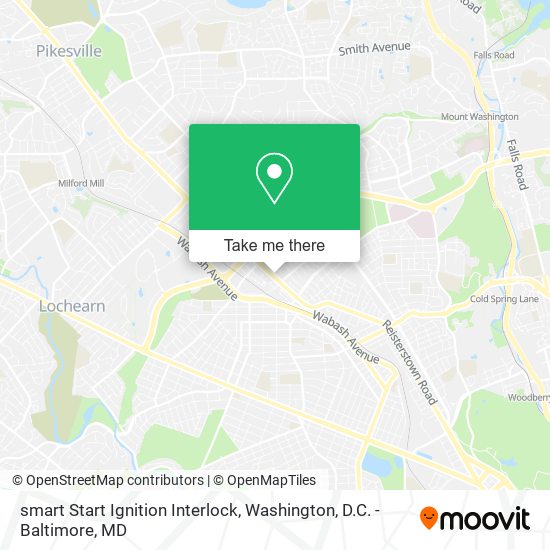 smart Start Ignition Interlock map