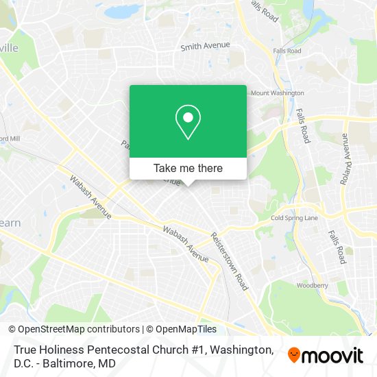 True Holiness Pentecostal Church #1 map