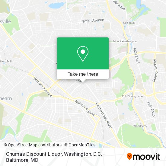 Mapa de Chuma's Discount Liquor