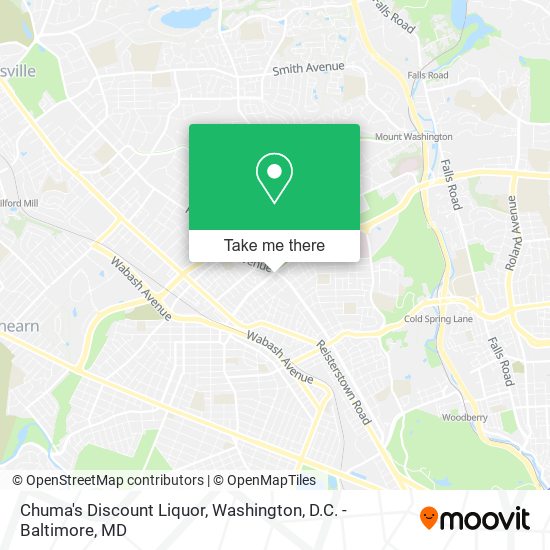 Chuma's Discount Liquor map