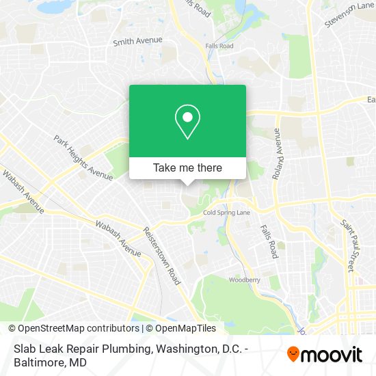 Mapa de Slab Leak Repair Plumbing