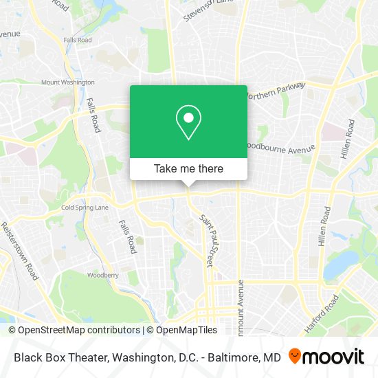 Black Box Theater map