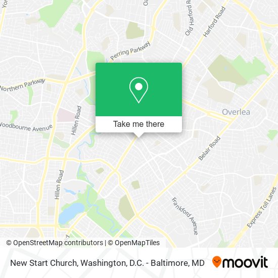 Mapa de New Start Church