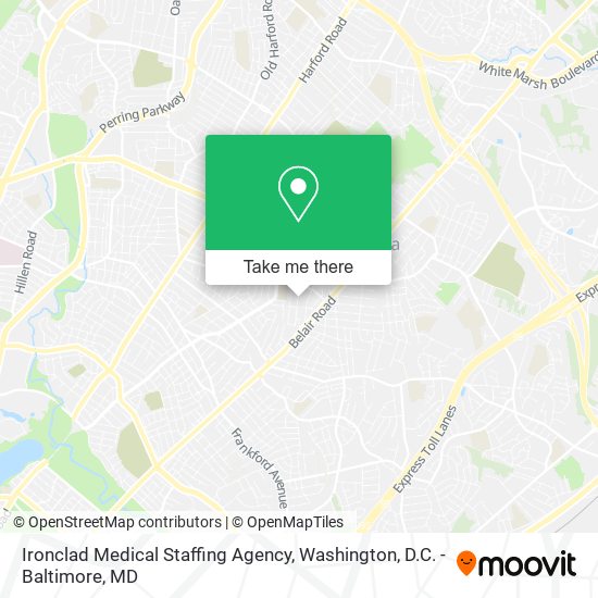 Mapa de Ironclad Medical Staffing Agency