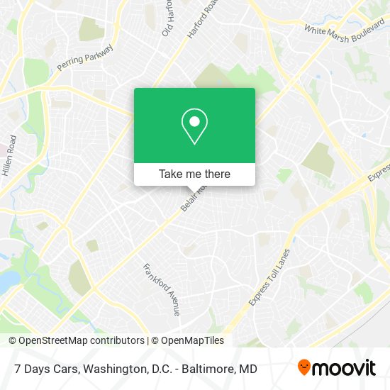 7 Days Cars map