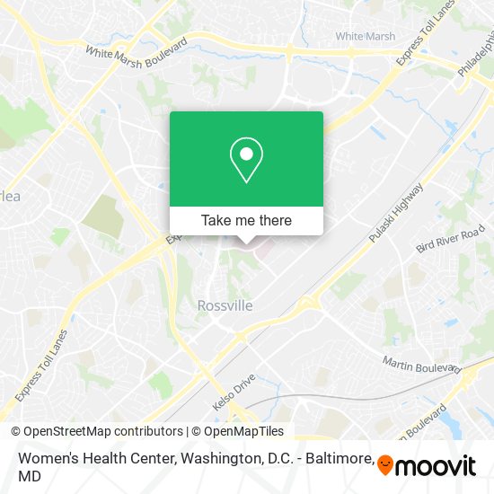 Mapa de Women's Health Center