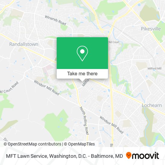 Mapa de MFT Lawn Service