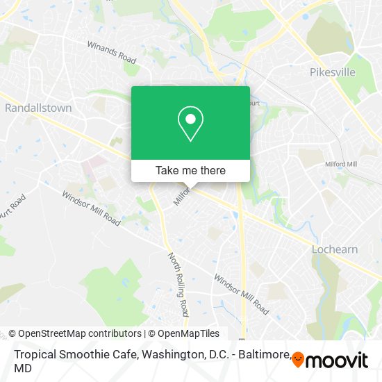 Mapa de Tropical Smoothie Cafe