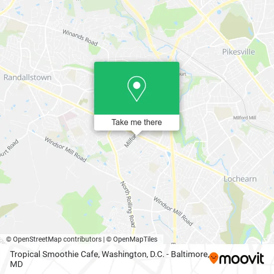 Mapa de Tropical Smoothie Cafe