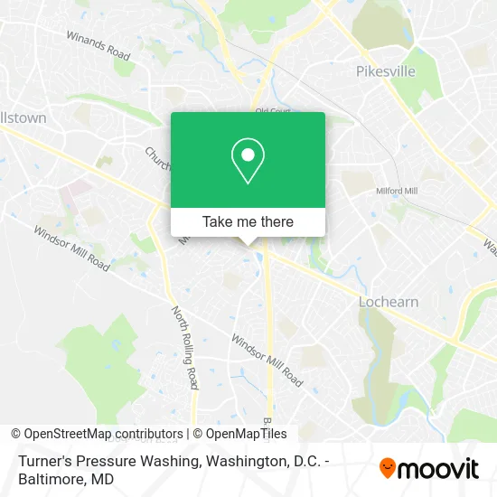 Turner's Pressure Washing map