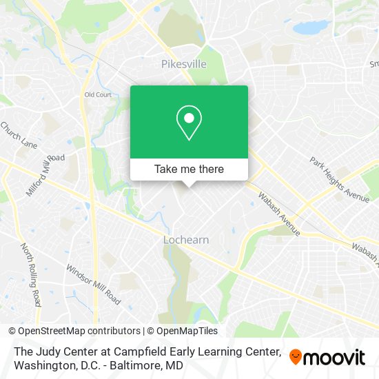 Mapa de The Judy Center at Campfield Early Learning Center