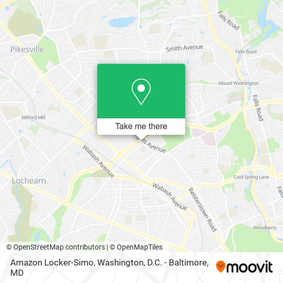 Amazon Locker-Simo map