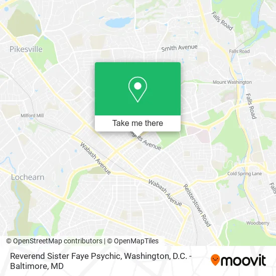 Mapa de Reverend Sister Faye Psychic