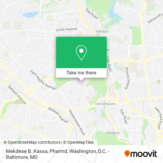 Mekdese B. Kassa, Pharmd map