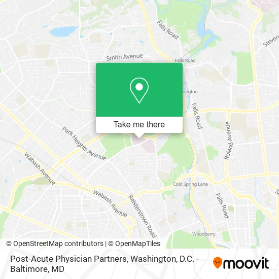 Mapa de Post-Acute Physician Partners