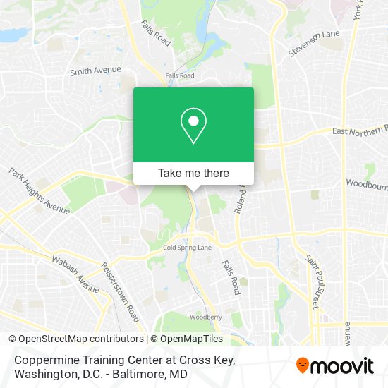 Coppermine Training Center at Cross Key map