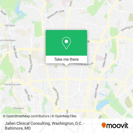 Jallen Clinical Consulting map