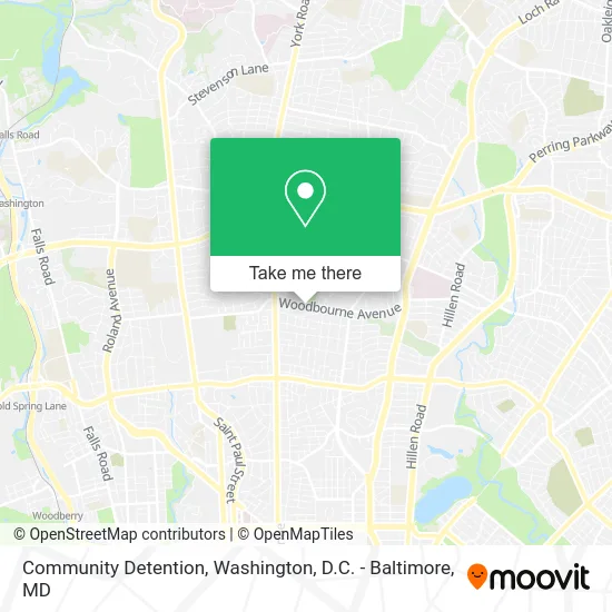 Community Detention map