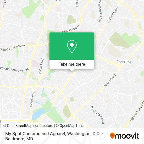 My Spot Customs and Apparel map