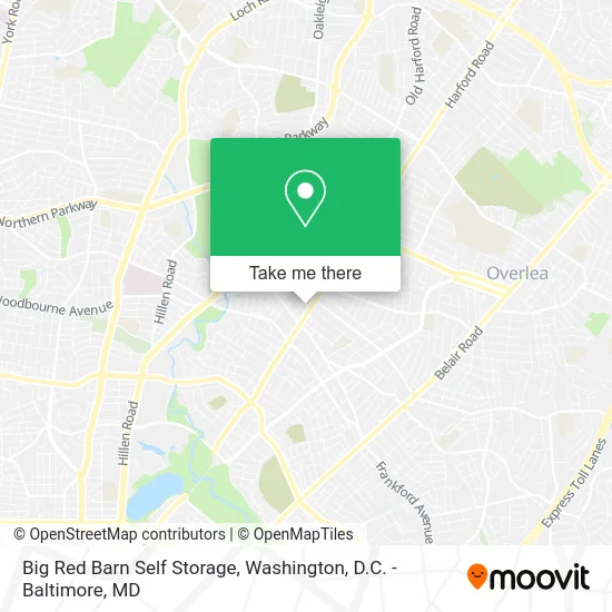 Big Red Barn Self Storage map