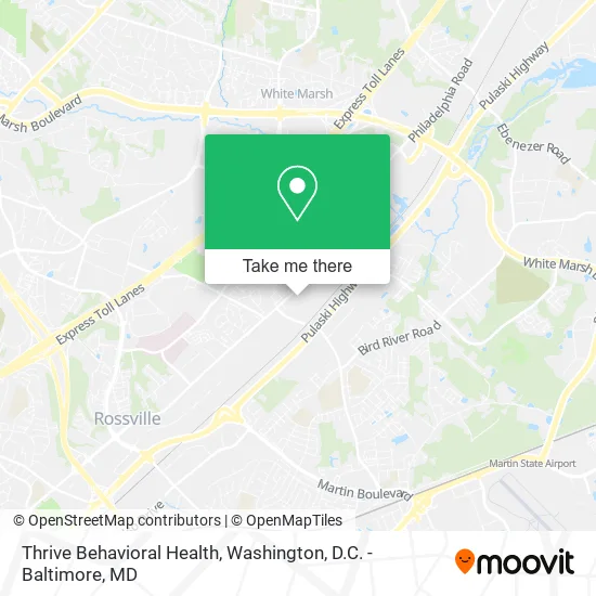 Thrive Behavioral Health map