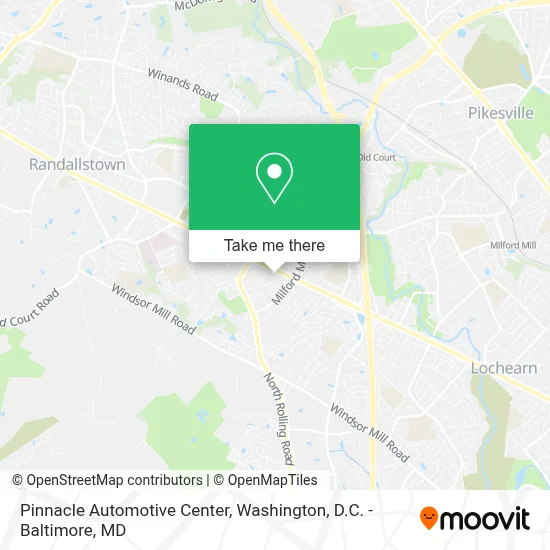 Pinnacle Automotive Center map