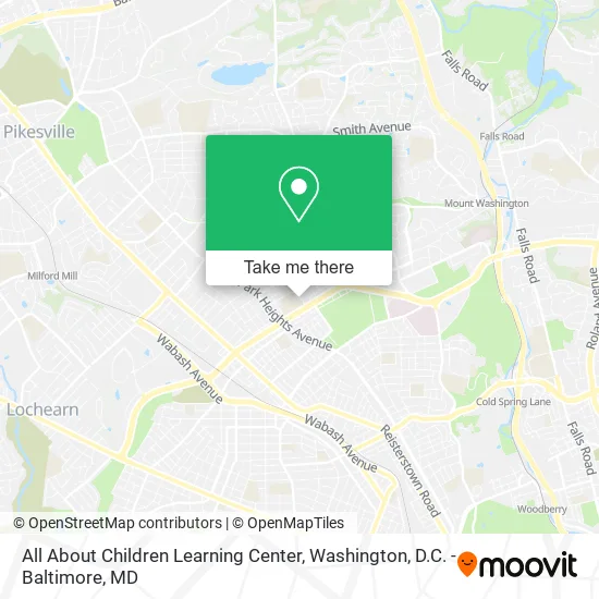 Mapa de All About Children Learning Center