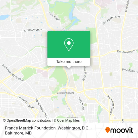 France Merrick Foundation map