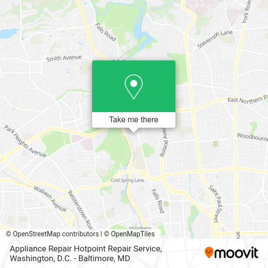 Appliance Repair Hotpoint Repair Service map