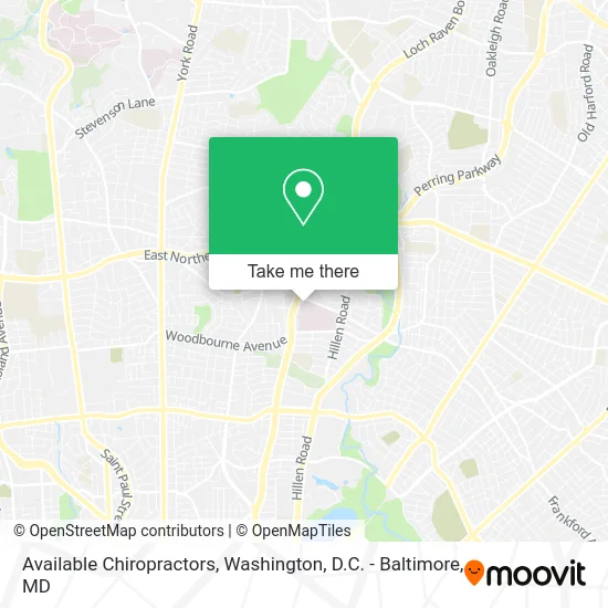 Available Chiropractors map