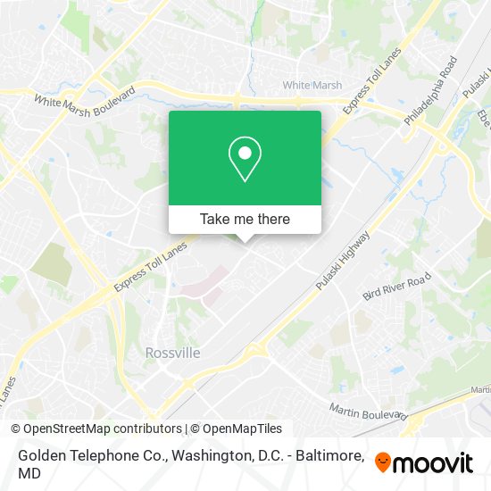 Golden Telephone Co. map