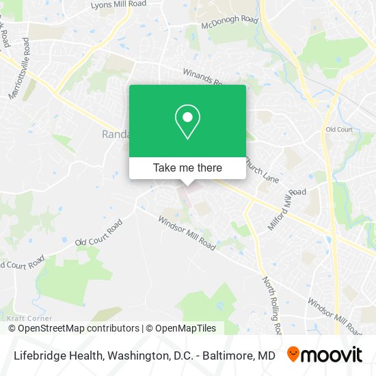 Mapa de Lifebridge Health