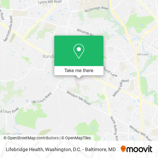 Lifebridge Health map