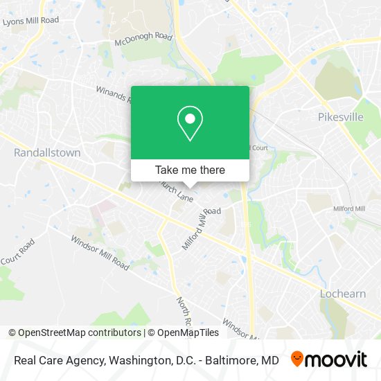 Real Care Agency map