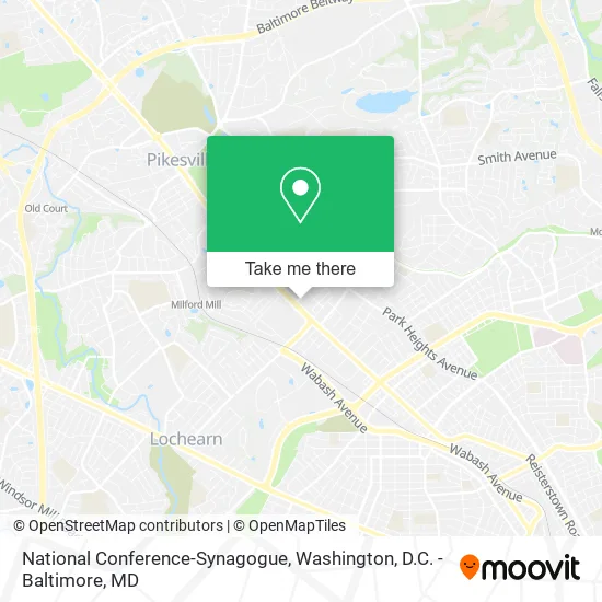 National Conference-Synagogue map