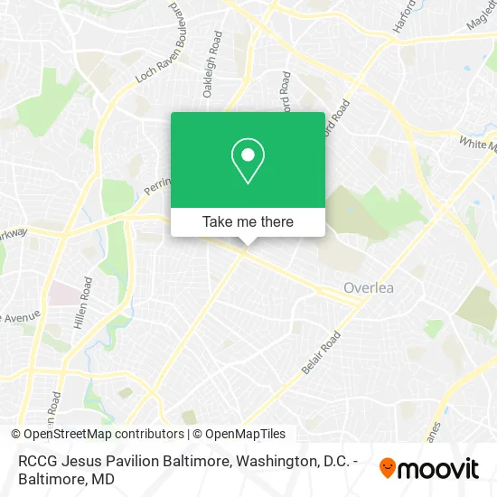 RCCG Jesus Pavilion Baltimore map
