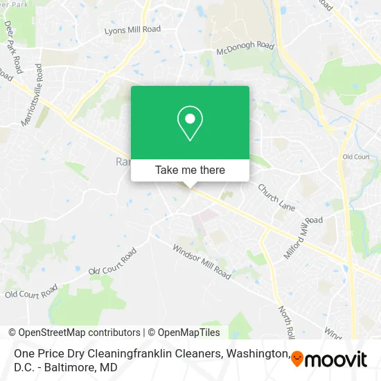 One Price Dry Cleaningfranklin Cleaners map