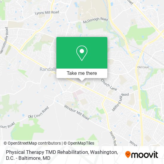 Mapa de Physical Therapy TMD Rehabilitation