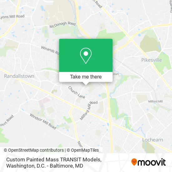 Custom Painted Mass TRANSIT Models map