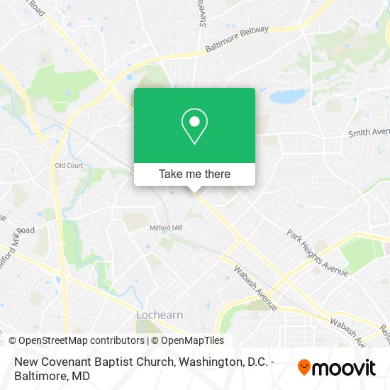 New Covenant Baptist Church map