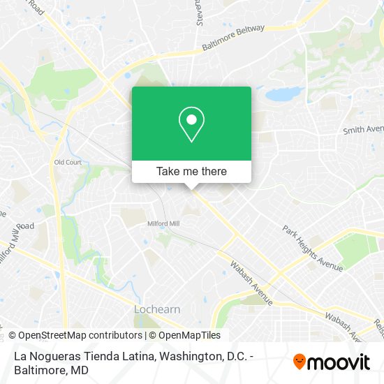 La Nogueras Tienda Latina map