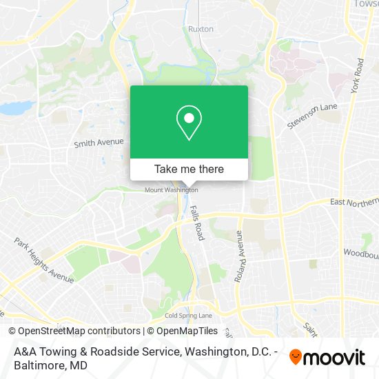 Mapa de A&A Towing & Roadside Service