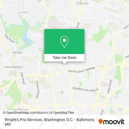 Wright's Pro Services map