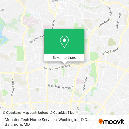 Mapa de Monster Tech Home Services