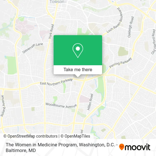 The Women in Medicine Program map