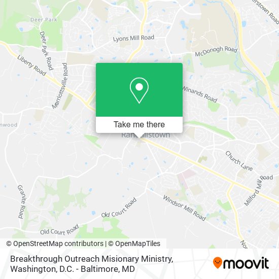 Breakthrough Outreach Misionary Ministry map