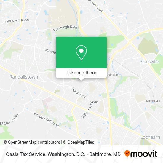 Oasis Tax Service map