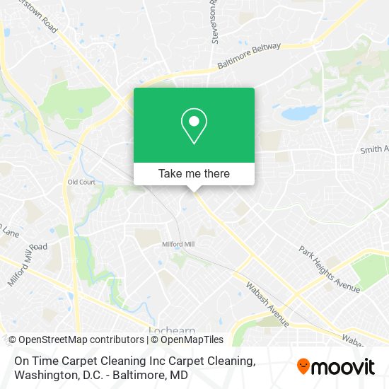 On Time Carpet Cleaning Inc Carpet Cleaning map